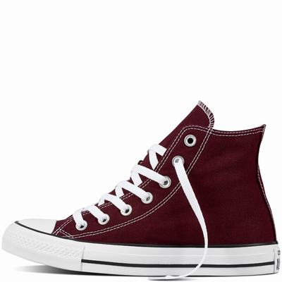 Converse Chuck Taylor All Star Classic High Tops Womens - Burgundy Shoes (473ZYOEN)